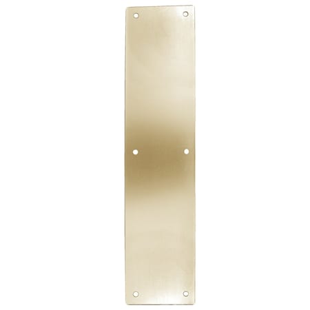 Global Door Controls 4 in. x 16 in. Bright Brass Push Plate GH-PP54-US3